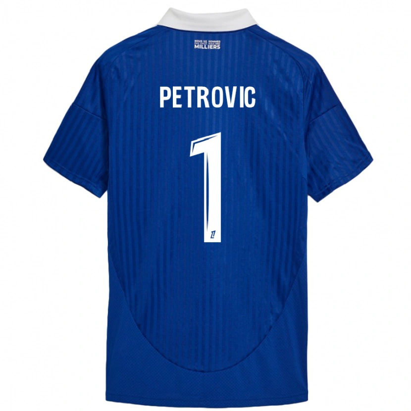 Danxen Dětské Djordje Petrovic #1 Modrá Bílá Domů Hráčské Dresy 2024/25 Dres