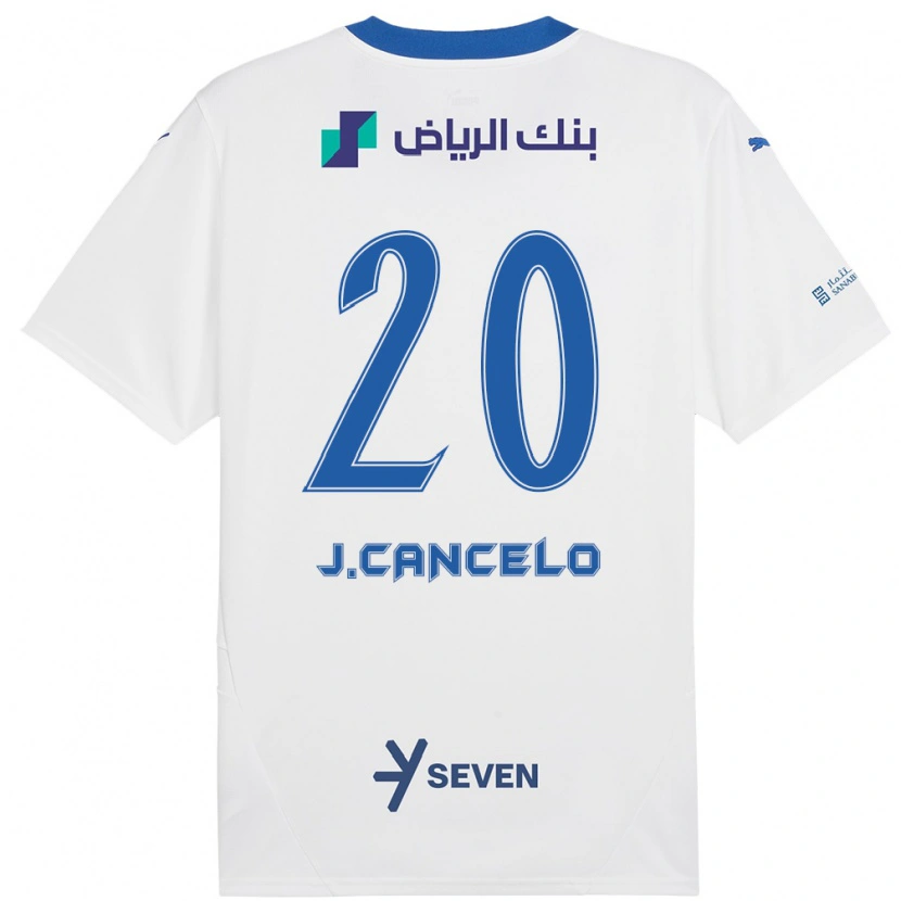 Danxen Dětské João Cancelo #20 Bílá Modrá Daleko Hráčské Dresy 2024/25 Dres