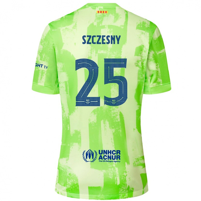 Danxen Dětské Wojciech Szczesny #25 Vápno Třetí Hráčské Dresy 2024/25 Dres