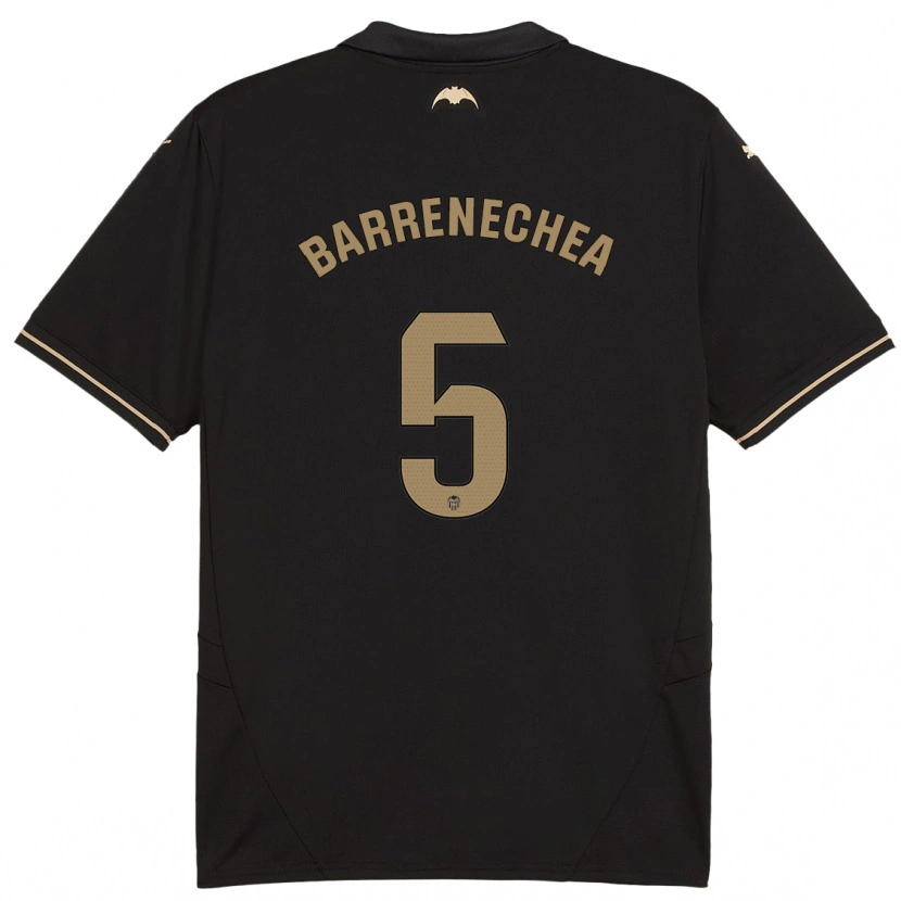 Danxen Dětské Enzo Barrenechea #5 Černý Daleko Hráčské Dresy 2024/25 Dres