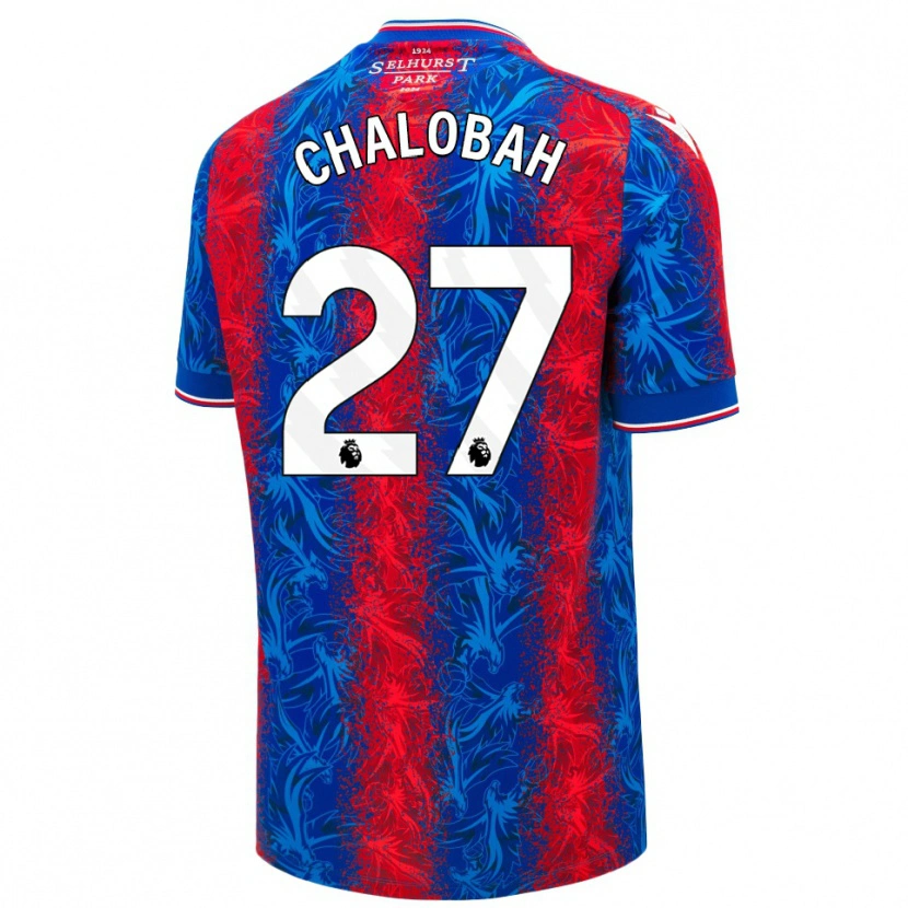 Danxen Pánské Trevoh Chalobah #27 Červené Modré Pruhy Domů Hráčské Dresy 2024/25 Dres