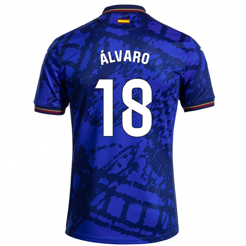 Danxen Pánské Álvaro Rodríguez #18 Tmavší Modrá Domů Hráčské Dresy 2024/25 Dres