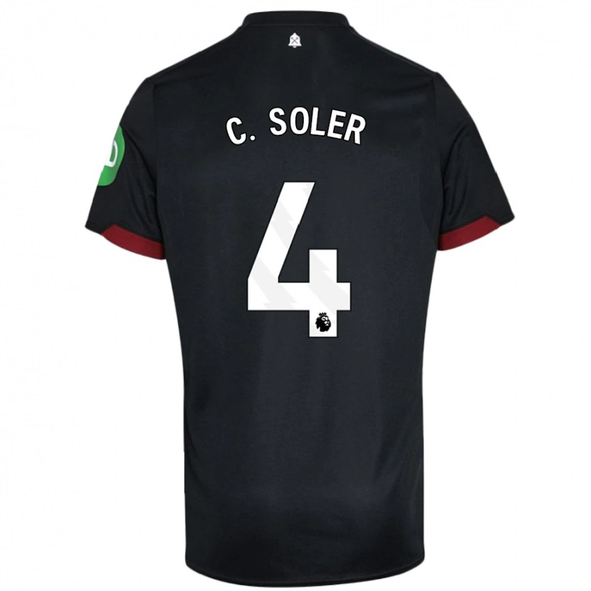 Danxen Pánské Carlos Soler #4 Černá Bílá Daleko Hráčské Dresy 2024/25 Dres