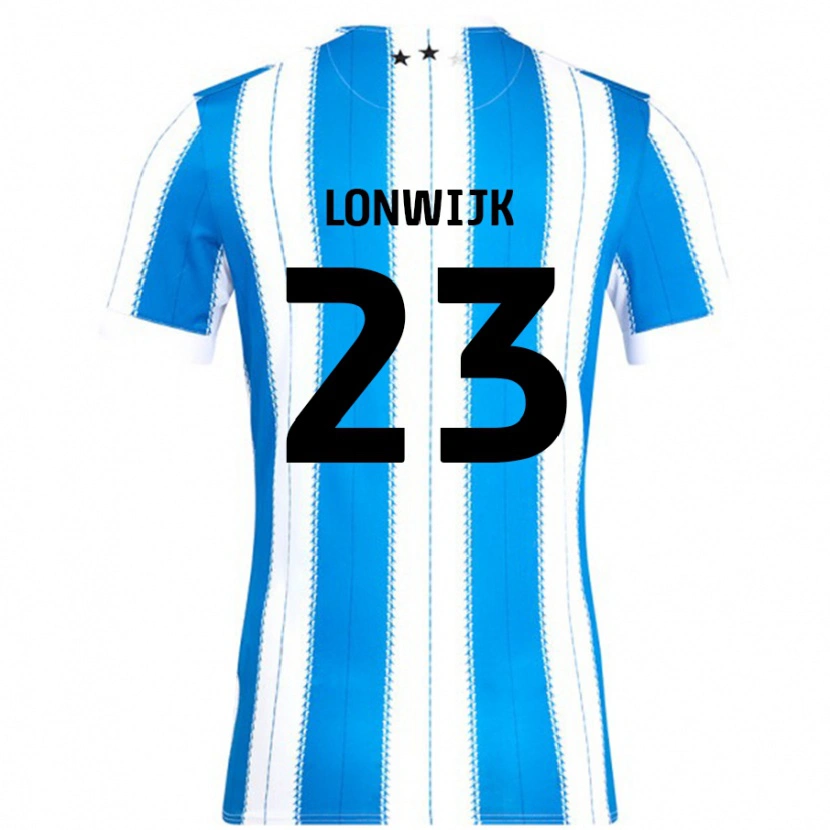 Danxen Pánské Nigel Lonwijk #23 Modrá Bílá Domů Hráčské Dresy 2024/25 Dres