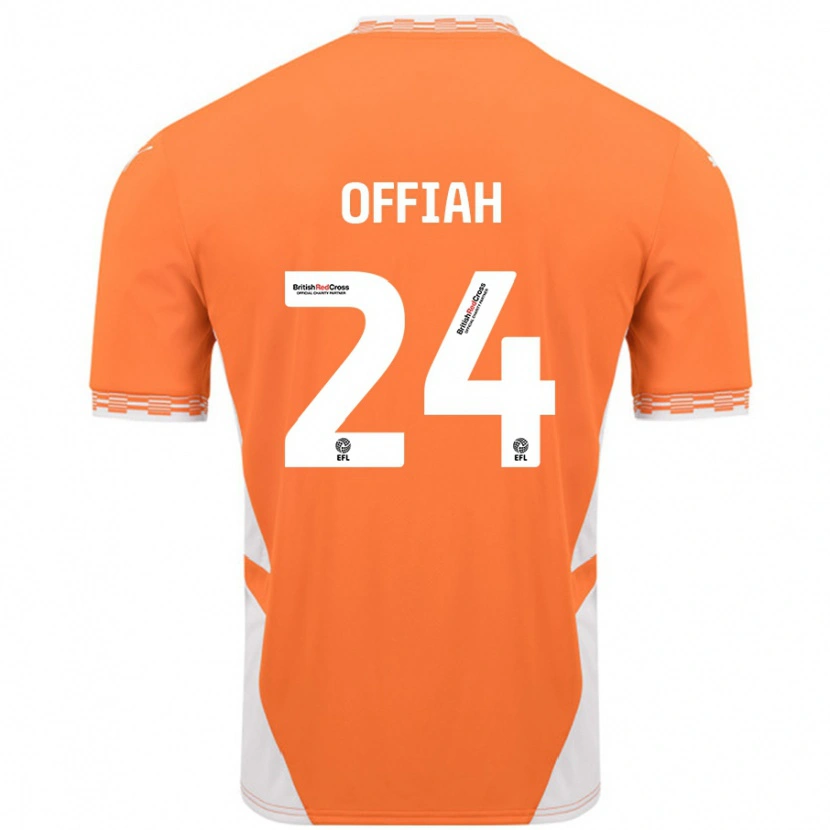 Danxen Pánské Odel Offiah #24 Oranžová Bílá Domů Hráčské Dresy 2024/25 Dres