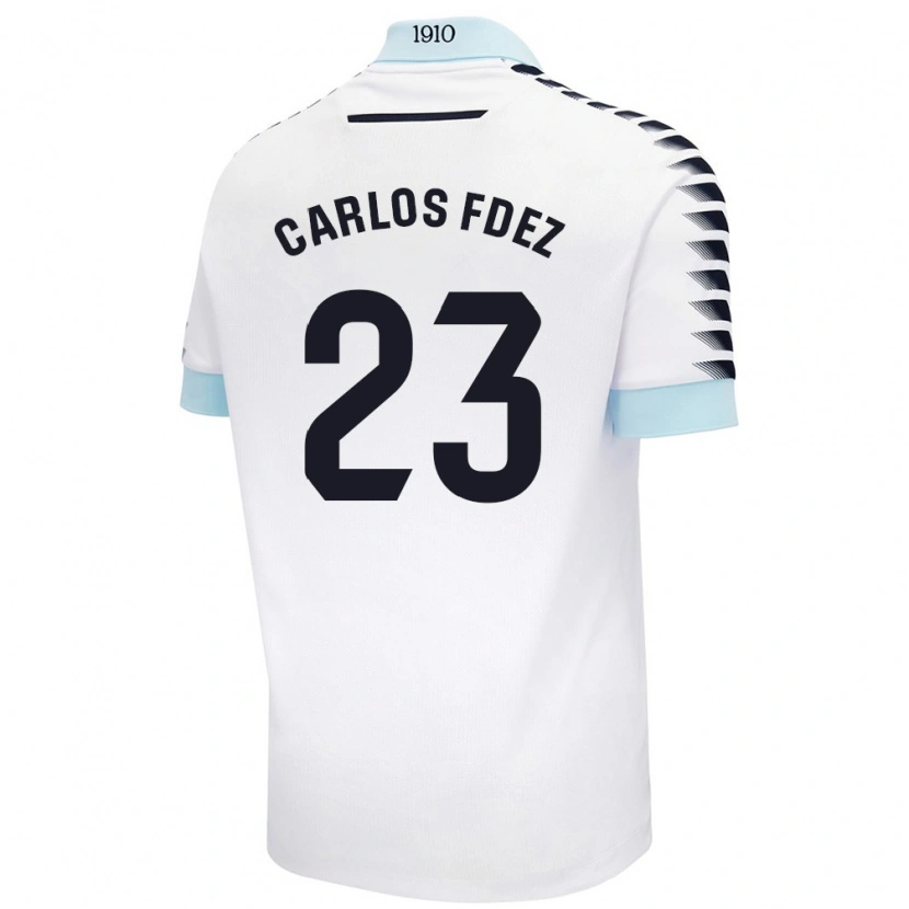 Danxen Pánské Carlos Fernández #23 Bílá Modrá Daleko Hráčské Dresy 2024/25 Dres