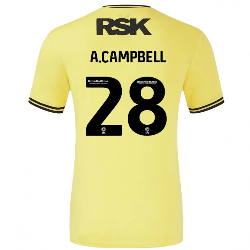 Danxen Pánské Allan Campbell #28 Žlutá Černá Daleko Hráčské Dresy 2024/25 Dres