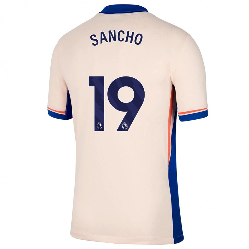 Danxen Dámské Jadon Sancho #19 Světle Béžová Daleko Hráčské Dresy 2024/25 Dres