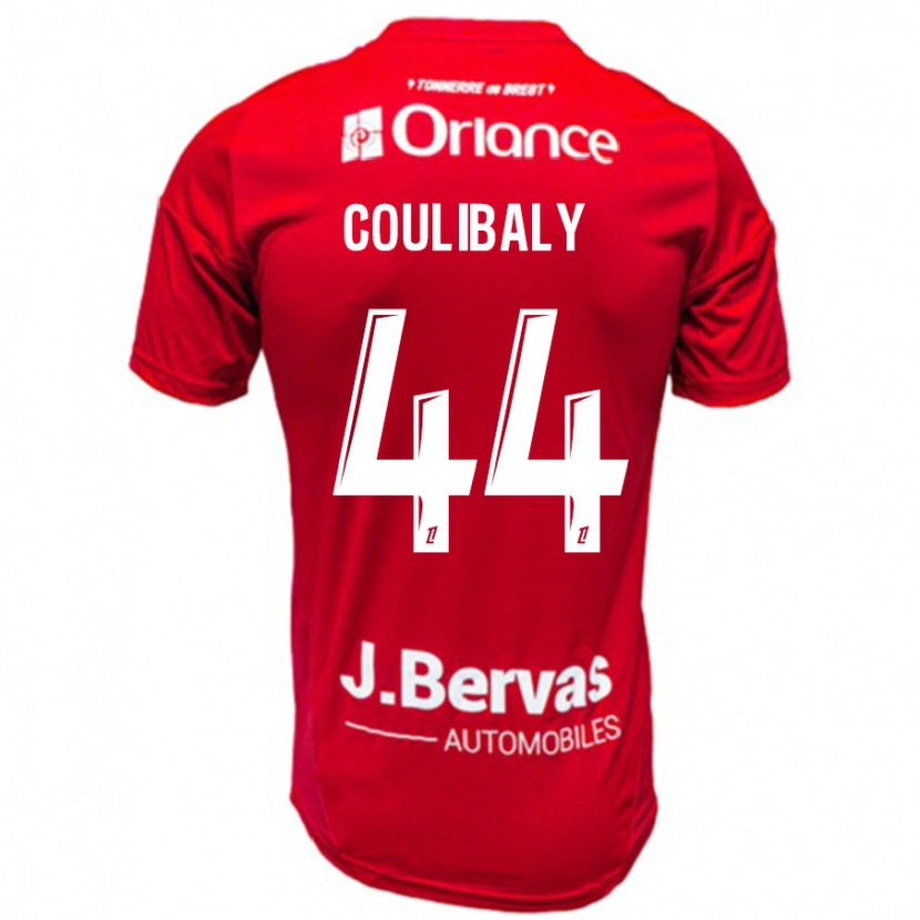 Danxen Dámské Soumaïla Coulibaly #44 Červená Bílá Domů Hráčské Dresy 2024/25 Dres