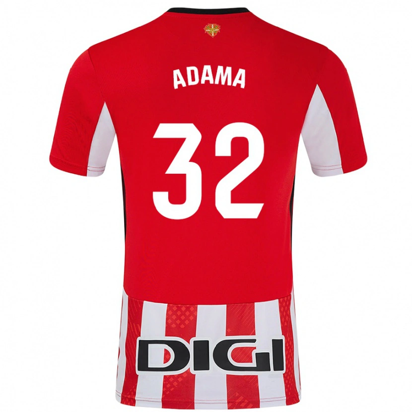 Danxen Dámské Adama Boiro #32 Červená Bílá Domů Hráčské Dresy 2024/25 Dres
