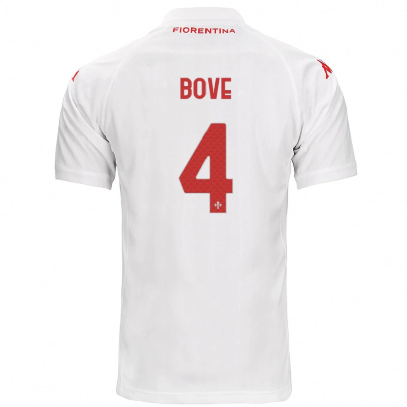 Danxen Dámské Edoardo Bove #4 Bílý Daleko Hráčské Dresy 2024/25 Dres
