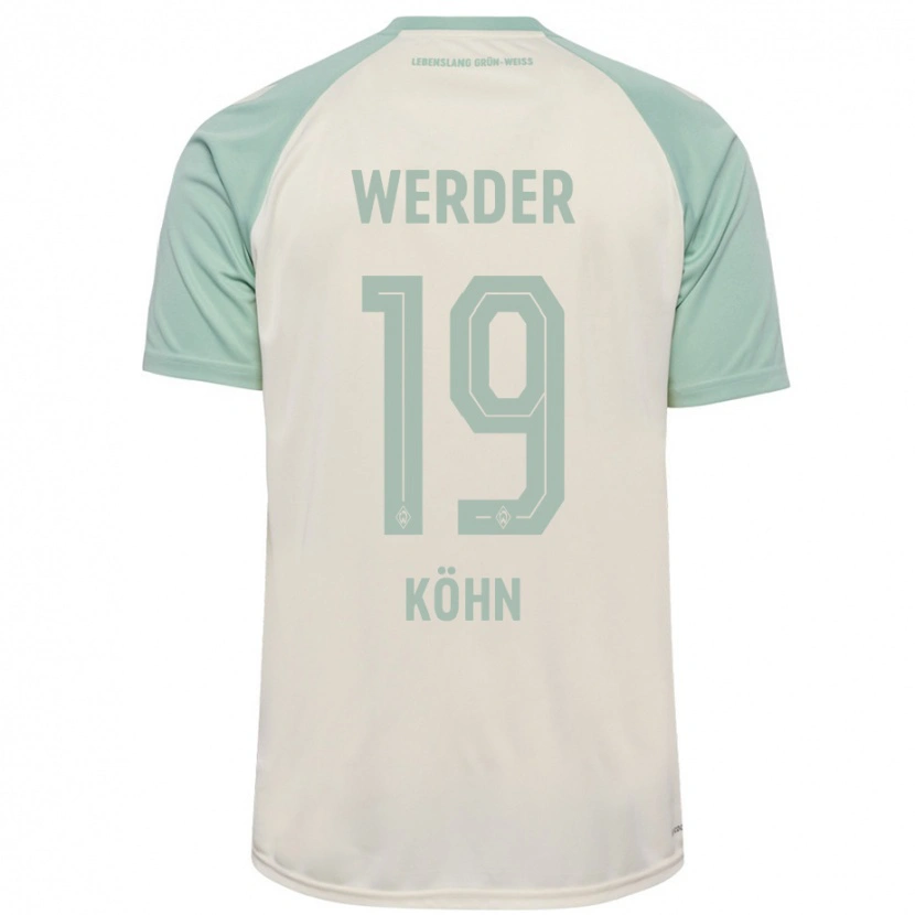 Danxen Dámské Derrick Köhn #19 Šedobílá Světle Zelená Daleko Hráčské Dresy 2024/25 Dres
