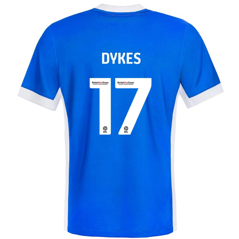 Danxen Dámské Lyndon Dykes #17 Modrá Bílá Domů Hráčské Dresy 2024/25 Dres