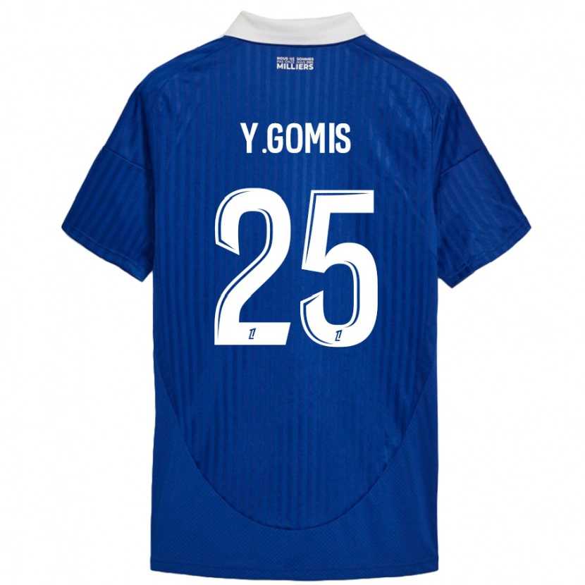 Danxen Dámské Yoni Gomis #25 Modrá Bílá Domů Hráčské Dresy 2024/25 Dres